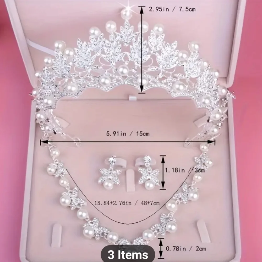 NEW GIRL/CHILD 3 PIECE PIERCED ELEGANT EARRINGS & NECKLACE JEWELRY SET